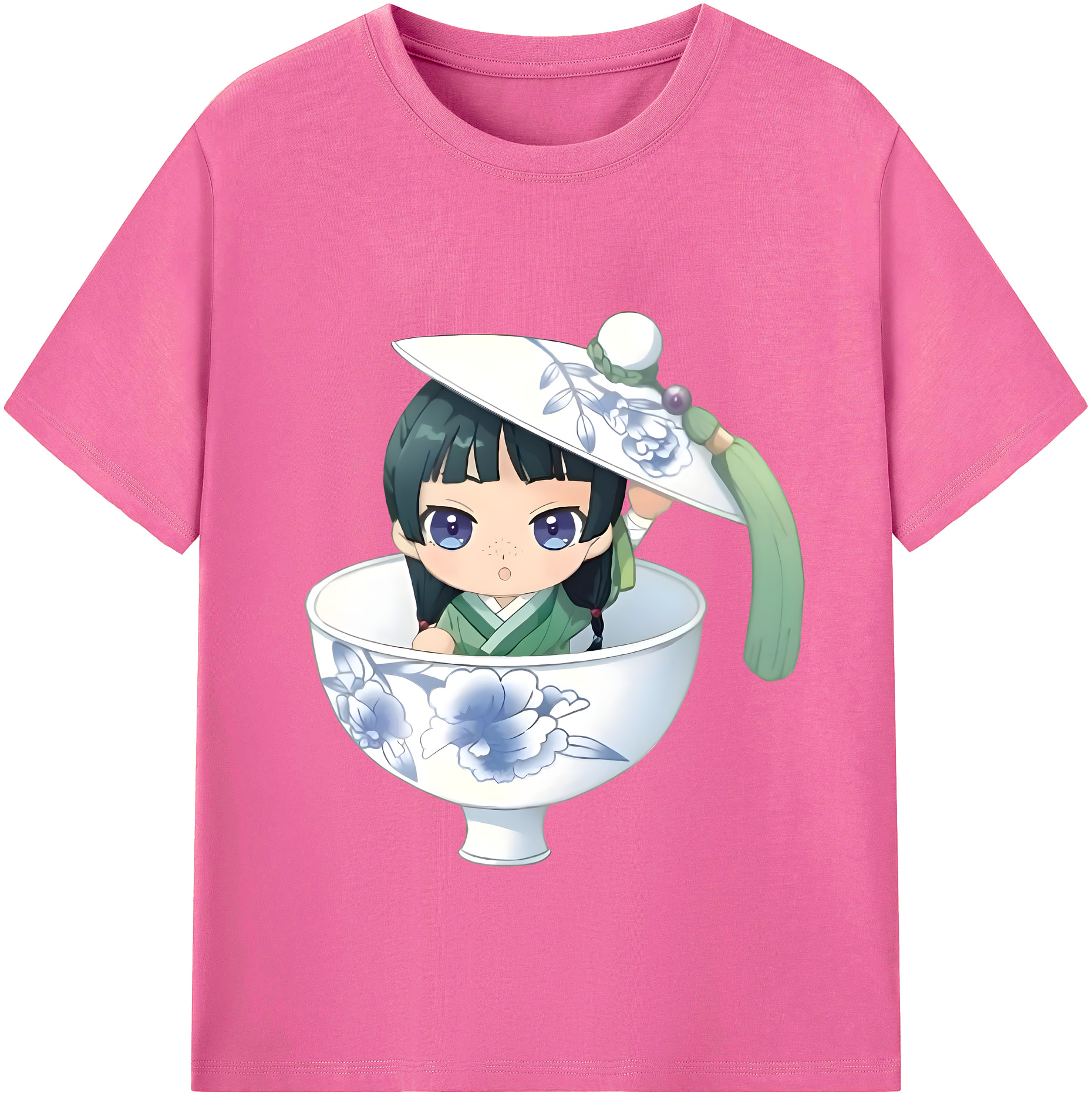 （画像用） 薬屋のひとりごと The Apothecary Diaries レディースカジュアルプリントTシャツ（綿100％）